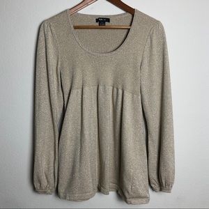 Style & Co Gold Sparkle Women’s XL Sweater